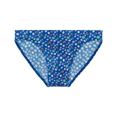 Hom Socoa Swim Micro Briefs In Navy Print
