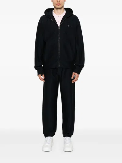 Givenchy 4g-jacquard Trousers In Black