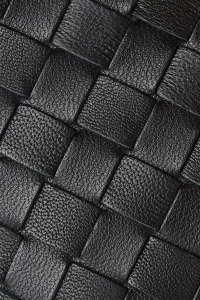 Shop Bottega Veneta Intrecciato Leather Cosmetics Case In Black