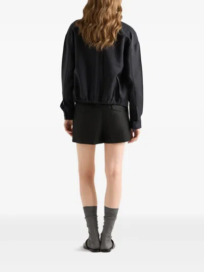 Prada Re-nylon Shorts In Black