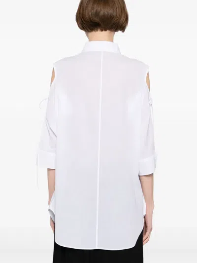 Yohji Yamamoto Asymmetrical-shoulder Shirt In White