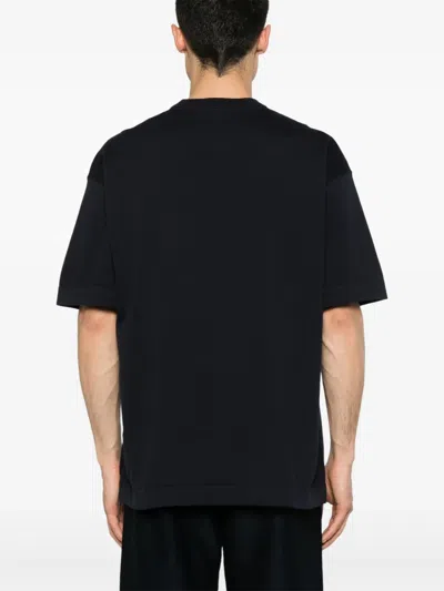 Givenchy Logo-jacquard T-shirt In Blue