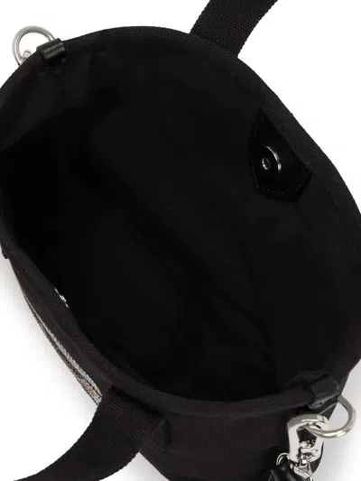 Karl Lagerfeld Ikon Rhinestones Tote Bag In Black