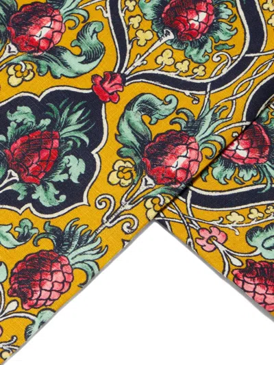 La Doublej Medium Ananas Linen Tablecloth In Yellow