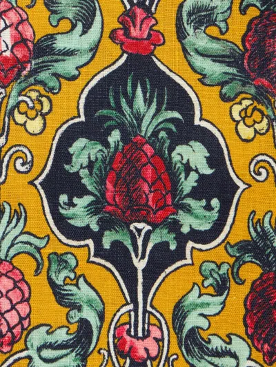 La Doublej Medium Ananas Linen Tablecloth In Yellow