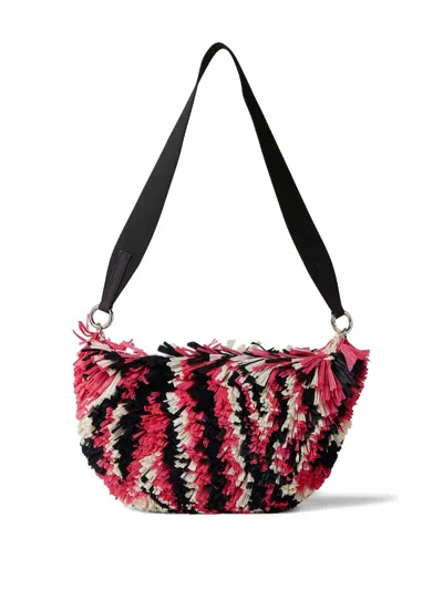 Collina Strada Zipped Moon Bag In Pink