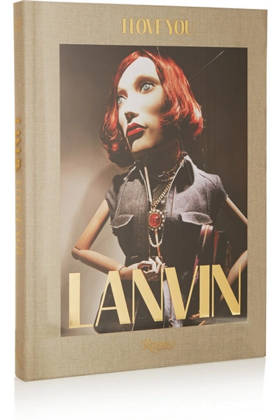 Shop Rizzoli Lanvin: I Love You By Alber Elbaz Hardcover Book In Gray