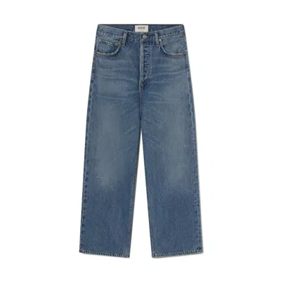 Agolde Ren High Rise Wide Leg Jean Shrine In Blue