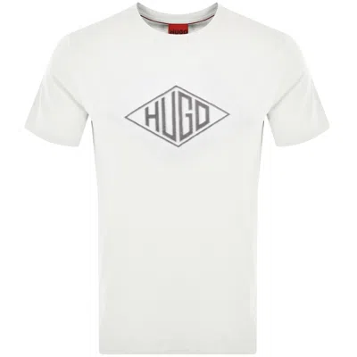 Hugo Boss Relaxed-fit T-shirt In Cotton With Embroidered Logo In White