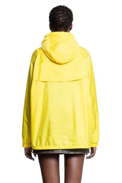 Prada Yellow Raincoat In Lightweight Re-nylon In Multi