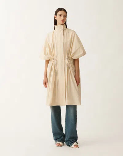 Fabiana Filippi Technical Taffeta Hood In White