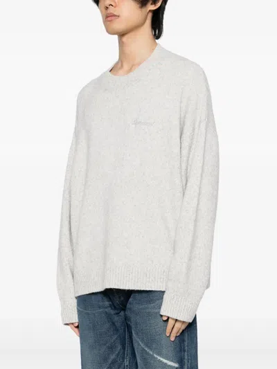 Represent Marled-knit Jumper In Grey