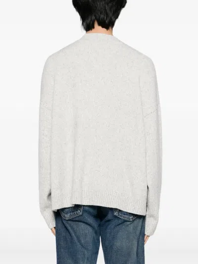 Represent Marled-knit Jumper In Grey