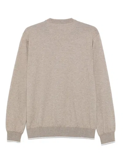 Paul & Shark Mélange-effect Sweatshirt In Neutrals