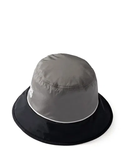 Miu Miu Logo-patch Bucket Hat In Grey