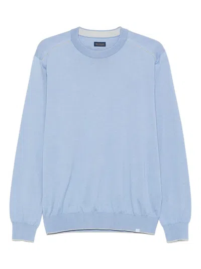 Paul & Shark Mélange-effect Sweatshirt In Blue