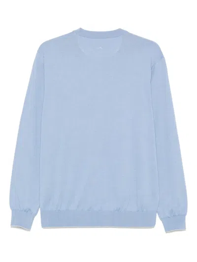 Paul & Shark Mélange-effect Sweatshirt In Blue