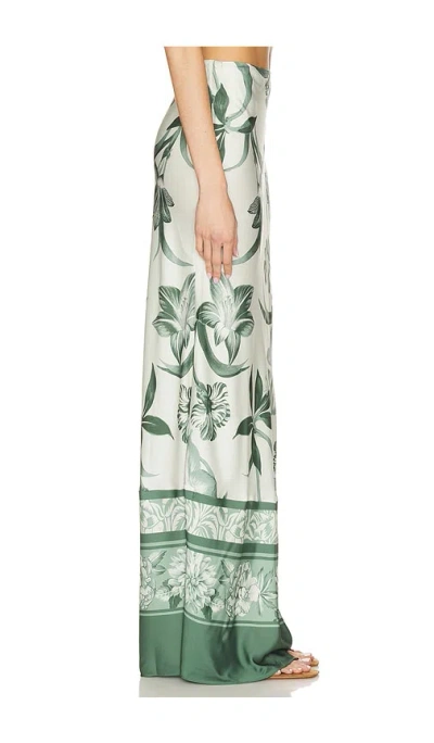Rococo Sand Maxi Skirt In Sage Green