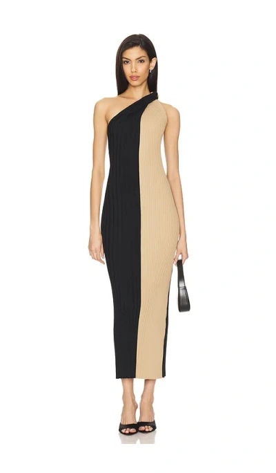 By Malene Birger Noto Maxi Dress In Bicolor Block In Bicolor Block