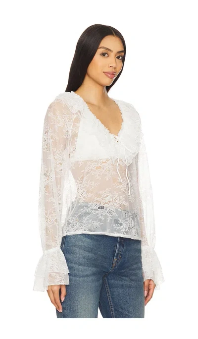 Steve Madden Hampton Blouse In Cloud Dancer