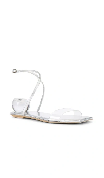 Jeffrey Campbell Foretell Sandals In Silver Clear