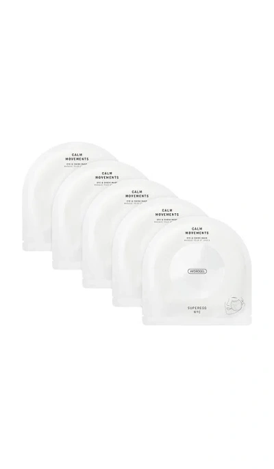 Superegg Calm Movements Eye & Cheek Mask Pack Of 5 In Beauty: Na