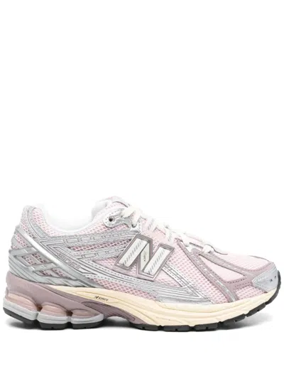 New Balance Pink Low Top Sneakers With Logo Patch On Side And Tongue And Perforated Panels In Tech Fabric Unisex In Multi