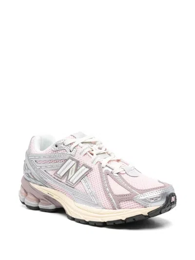 New Balance Pink Low Top Sneakers With Logo Patch On Side And Tongue And Perforated Panels In Tech Fabric Unisex In Multi