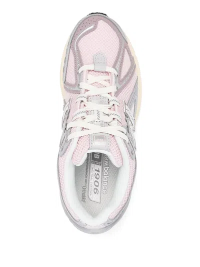 New Balance Pink Low Top Sneakers With Logo Patch On Side And Tongue And Perforated Panels In Tech Fabric Unisex In Multi