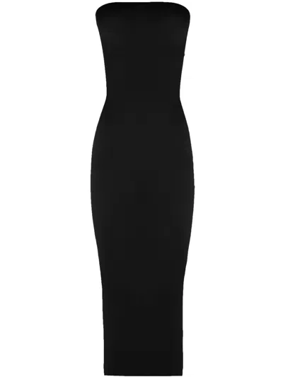 Wolford Fatal Cut Out Midi Dress In Black