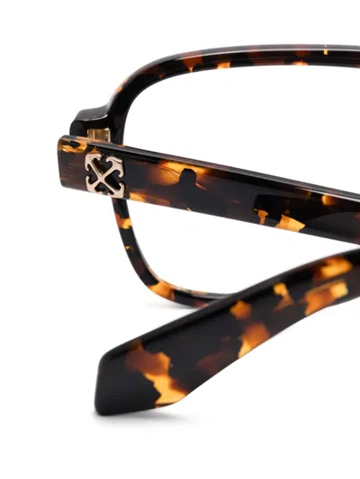 Off-white Arrows-motif Glasses In Brown