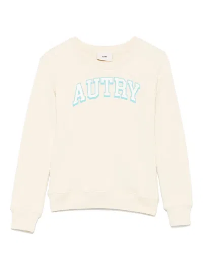 Autry Logo-print Sweatshirt In Neutrals