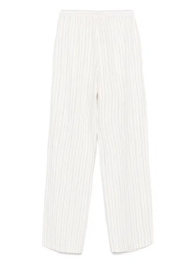 Samsoe & Samsoe Samsoe Samsoe Linen Trousers In White