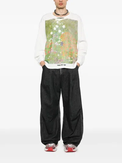 Better With Age Printed Sweatshirt In White