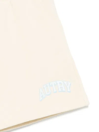 Autry Logo-print Shorts In Neutrals