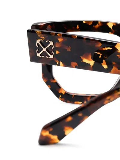 Off-white Arrows-motif Glasses In Brown