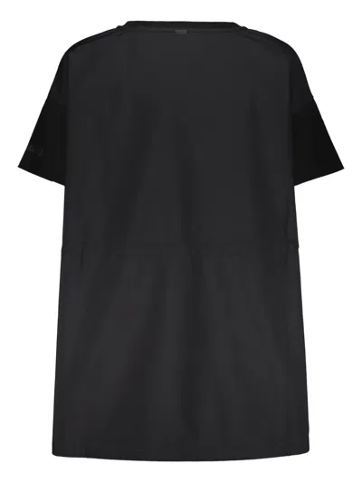 Herno Drawstring-waist T-shirt In Black