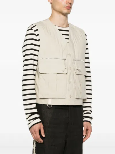 Lemaire Water-repellent Technical Vest In Neutral
