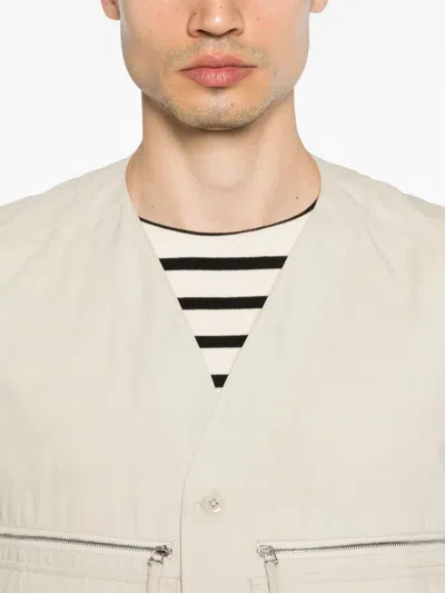 Lemaire Water-repellent Technical Vest In Neutral