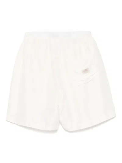 Ranra Jacquard Pattern Shorts In White