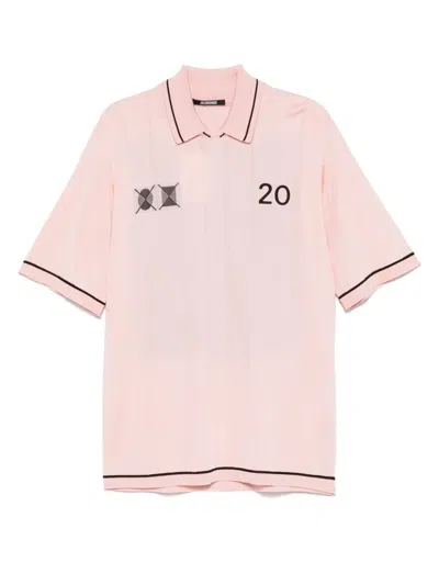 Jacquemus Le Polo Liga Football Polo In Light Pink