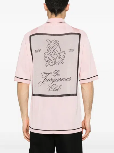 Jacquemus Le Polo Liga Football Polo In Light Pink