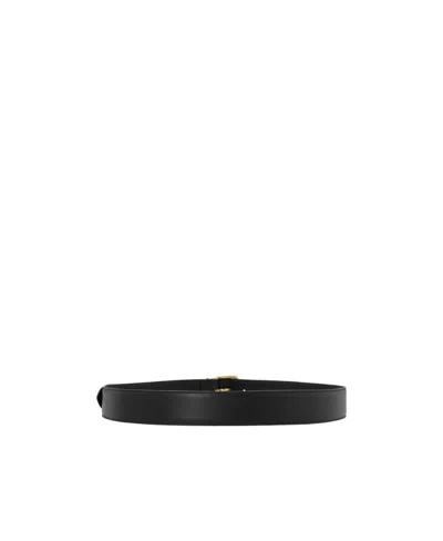 Miu Miu Leather Belt In Black