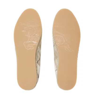 Burberry Women Embroidered Canvas Mews Check Espadrilles In Multi