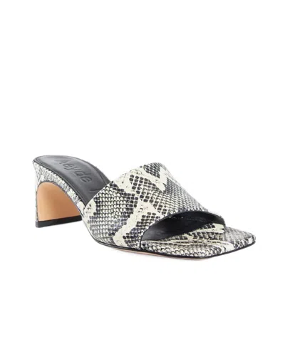 Aeyde Mules In Black And Cream