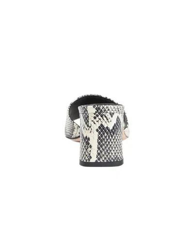 Aeyde Mules In Black And Cream