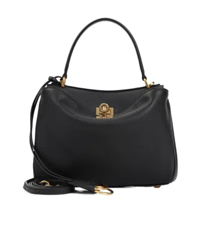 Balenciaga Women's Leather Mini Rodeo Handbag In Black