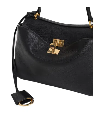 Balenciaga Women's Leather Mini Rodeo Handbag In Black