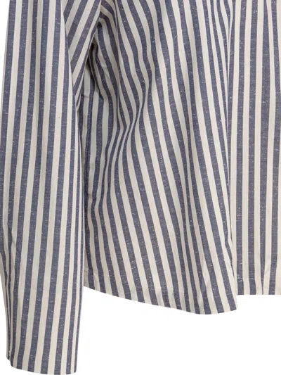 Ines De La Fressange Top Noa En Coton Bleu In Blue