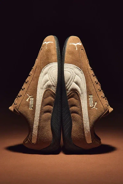 Puma Speedcat Archive Brown Sneakers With Side Logo In Suede Unisex
